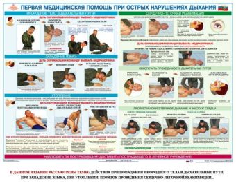 Плакат Первая доврачебная медицинская помощь (6 листов) в СНГ фото