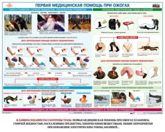 Плакат Первая доврачебная медицинская помощь (6 листов) в СНГ фото