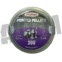Пули Люман Pointed pellets (300 шт) острая головка, 0,68 гр 4,5 мм в СНГ фото