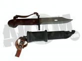 Штык-нож сувенирный (6х3) коричневая рукоять и ножны, с "УХОМ" АКМ в СНГ фото