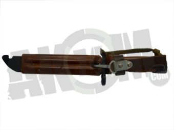 Штык-нож сувенирный (6х4) коричневая рукоять и ножны, с "УХОМ" АК-74М (ШНС-001) в СНГ фото