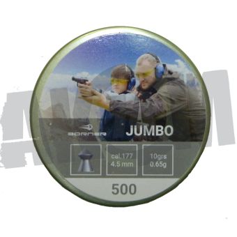 Пули Borner Jumbo 4,5 мм (500шт.) 0,65гр. в СНГ фото