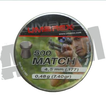 Пуля UMAREX Match Pro 0,48 гр, калибр 4,5 мм (500шт.) в СНГ фото