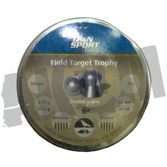 Пули пневматические H&N Field Target Trophy, 5,5 мм 0,95 гр (500 шт) в СНГ фото